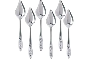 QIQIQIAQIA 6 Pcs Bird Feeding Spoon Stainless Steel Parrot Feeding Spoon Bird Hand Rearing Spoon Metal Suitable for Feeding Nestlings/Hatchlings