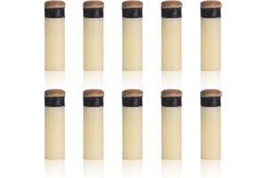 Agatige 10Pcs Puntas De Taco De Billar, 10MM/11MM/12MM/13MM Snooker Pool Cue Consejos Billar Pool Taco Palo De Rosca En Las Puntas De Repuesto para Palos De Billar