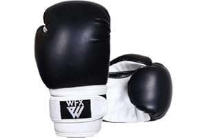 WFX Kids Boxing Gloves Martial Arts Sparring Junior Gloves Heavy Duty Leather MMA Training Punch Bag Muay Thai Kickboxing Boys Girls