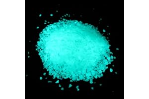 Alan Stone Glow in the Dark Home and Garden Fish Tank Aquarium Decorative Sand Gravel Rock (3-5mm, Blue Green)