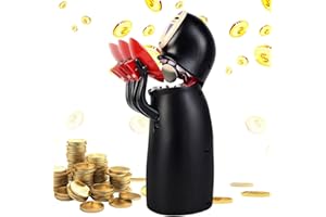 GOBESTY Piggy Bank, Electronic Money Box Cartoon Faceless Male with Sound Effects, Flexible Movement, Exquisitely Crafted Money Boxes Automatic Coin Swallowing, Money Bank Gift for Your Family and Friends