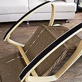SoBuy® Schaukelstuhl mit Tasche (verstellbares Fußteil),Relaxstuhl,Relaxsessel,Belastbarkeit 150kg, FST18-BR - 9