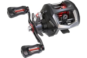 Lixada Moulinet de pêche pivotant Baitcasting avec système de freinage magnétique et métal résistant à la corrosion