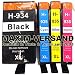 Produktbild NEUSTE CHIPS funktionieren 100%ig in allen Druckern: 4x Tintenpatronen kompatibel zu Multipack HP 934 XL + HP 935 XL neueste Chipversion passend für alle OfficeJet 6800 Series 6812 6815 6820 6822 6825 OfficeJet Pro 6230 6800 Series 6820 6830 6835 Set mit Black, Cyan, Yellow & Magenta mit Chips & Füllstandsanzeige (KEIN Original) Drucker-Patronen Set