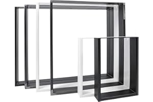 2 x Natural Goods Berlin table runners/frame, black, industrial & white, all sizes, seat back holder; DIY dining table, desk, coffee table, bench, easy assembly