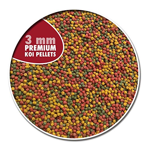 AQUALITY PREMIUM KOI PELLETS 3 mm | 5.000 ml (Hervorragendes Fischfutter für alle Fische im Gartenteich geeignet und enthält viele wertvolle natürliche Inhaltsstoffe, Vitamine und Spurenelemente, die für eine gesunde Entwicklung und intensive Farbausprägung der Fische sorgen) - 2