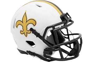 RIDDELL NFL Speed New Orleans Saints Lunar Eclipse - Mini casco de fútbol americano