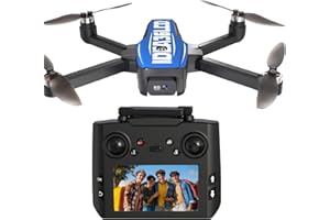 ‎LE-IDEA LE-IDEA GPS Drohne mit Kamera 4k, IDEA36LCD Klappbare Drohne mit LCD Bildschirm Bürstenloser Motor, Positionierung des Lichtstroms Kopflosen Modus Höhenhalt, FPV RC Quadrocopter für Anfänger