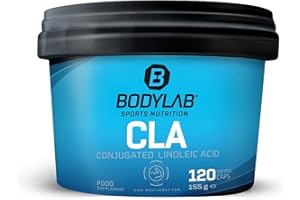 ‎BODYLAB24 Bodylab24 CLA 120 Kapseln, 1000mg CLA je Kapsel, Conjugated Linoleic Acid, mehrfach ungesättigte Fettsäure in konzentrierter Form, spezielle Form der Omega-6-Fettsäure