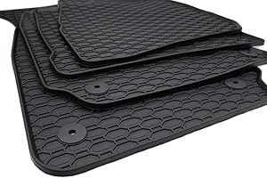 ‎KFZ-PREMIUMTEILE24 kfz-premiumteile24 Fußmatten Kompatibel mit Passat 3B 3BG Baujahr 1997-2005 Gummimatten Automatten Premium Qualität Allwetter 100% Passgenau Befestigung Druckknopf Rund