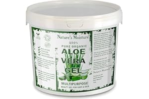 HYDRA NATURALS Nature's Moisture Aloe Vera Gel Cruelty Free and Vegan - Cooling, Soothing, Refreshing and Moisturising for All Types Skin & Hair 1Kg
