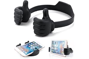 Kinizuxi Thumbs Up Lazy Phone Stand Geschenke für Weihnachten, Universal Flexible Silikon Handyhalterung Tisch, Mobile Phone Handy Halterung Ständer für iPad Zubehör iPhone Halterung -Schwarz