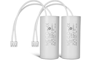 STEYCO Lot de 2 condensateurs 3.5 µF Spécial volet roulant BUBENDORFF à 2 fils + connecteur - GARANTIE 2 an