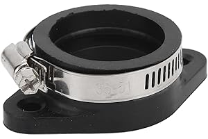 HEADERBS Motorcycle Carburetor Inlet Manifold Boot, Carburetor Air Manifold Adapter, Gasket Connector for KEiHIN KOSO OKO (60-33MM)