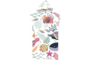 LOMTRATS Szybkoschnące ponczo surfingowe, ręcznik, szlafrok z kapturem dla dorosłych, mężczyzn i kobiet, do pływania, na plażę, do surfingu, nurkowania, do domu, gorących źródeł, kąpieli, Adult-L