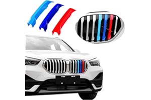 Goodream Garnitures d'insert de calandre compatibles avec BMW 2020 2021 2022 F48 X1 LCI accessoires de modèle pour grille rénale standard à 7 faisceaux