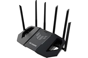 ASUS TUF Gaming BE6500 Dual Band WiFi 7 Router, WiFi 7 802.11be, 2.5Gbps port, Mobile Game Mode, Mesh WiFisupport, Gear Accelerator, Adaptive QoS, Port Forwarding, Mobile Tethering