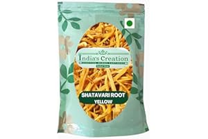 INDIA'S CREATION Shatavari Root Yellow-Asparagus Racemosus-Raw Herbs-Sitawar Jad PILI-Jadi Booti-Single Herbs (250 Gram)