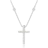 Tuscany Silver Collana Triplo Cerchio In Argento Sterling 925 Placcato Oro Con Cubic Zirconia | Lunghezza 46 Cm | Ipoallergenica - 3
