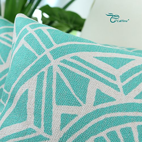 Euphoria CaliTime Kissenbezug Dekokissen Shell Kompass Geometric 45cm X 45cm Türkis - 5