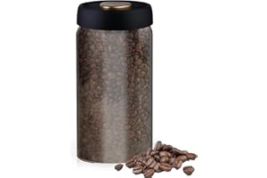 MEYAGOT Lata de café hermética, recipiente de granos de café de 1,8 L, tarros de almacenamiento con tapa, herméticos, lata de café al vacío, recipiente para café al vacío, contenedor de almacenamiento de