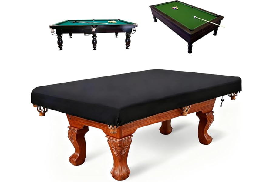 NCOALE Billiard Pool Table Cover, 7 Feet Waterproof Snooker Table Cover with Drawstring Dustproof Billiard Tables Protection Oxford Fabric Snooker Tables Covers