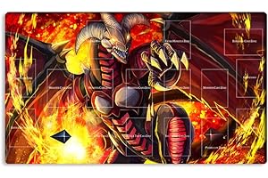New Mlikemat Playmat Red Dragon Archfiend TCG CCG OCG Trading Card Game Mat with Zones + Free Bag (ZD014-514-A)