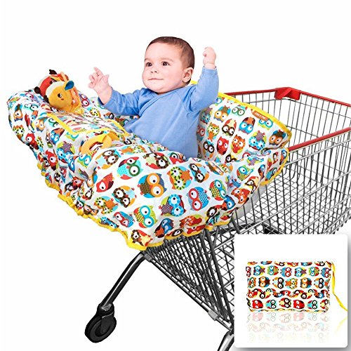 2-in-1 Shopping Cart Cover | High Chair Cover for Baby | Large