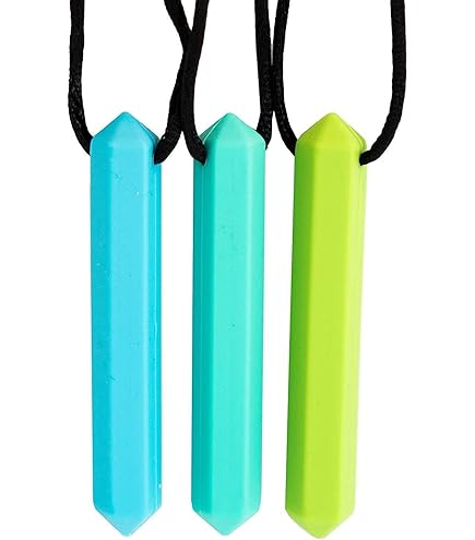 Collana Sensoriale Silicone Collana Da Masticare In Silicone Per Bambini Sensoriali - Aiuto Per Autismo, ADHD, Ansia, Senza BPA Gomme Da Masticare - Foto 11