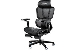 AutoFull G5 Sedia Ufficio Ergonomica con Supporto Lombare Regolabile 3D, Sedia da Ufficio con Braccioli Regolabili 360°, Schienale Reclinabile e Poggiapiedi (BLU)