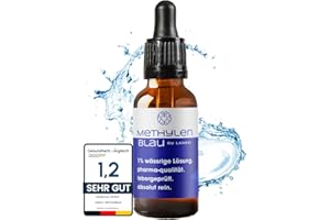 LANGGI Methylenblau Tropfen Pharmaqualität | 1% | Laborgeprüft (>99,8% rein) | Made in Germany | 50ml