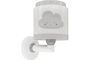 Dalber Lampada applique da parete per bambini Baby Dreams Nuvole grigio