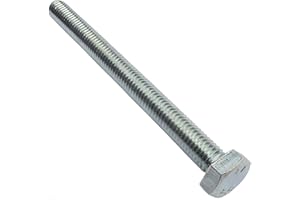 AERZETIX - C47335 - Satz von 20 stück - bolzen schrauben sechskantschrauben M8x90 - mit sechskantkopf - Ø8x90mm - DIN 933 - klasse 8.8 - aus verzinktem stahl - heimwerken - montagewerkzeug eisenwaren