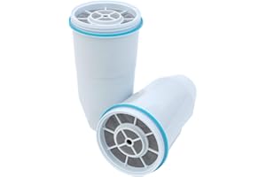Zerowater 5-Stufiger Wasserfilter Ersatz, Wasseraufbereiter Trinkwasser - NSF-Zertifiziert zur Reduzierung von Blei, Anderen Schwermetallen und PFOA/PFOS - Wasserfilter Kartuschen 2er-Pack, Weiß