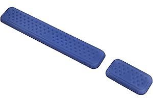 OFFICEWORLD RANGE Office World Repose-poignets pour clavier en matériau ergonomique pour la protection des poignets et le confort de frappe - Bleu marine