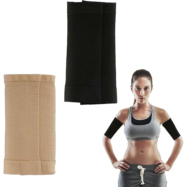 Fascia Braccia Dimagrante | 2 Pezzi + Fascia Capelli | Regolabile Per Fitness, Corsa E Yoga