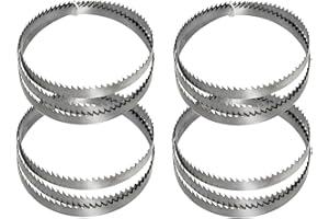 SANKUAI Set di 4 Lame per Sega a Nastro 1790 x 6 x 0,35 mm 10 dpp per Legno Plastica, Adatto per HBS 251 / HBS261