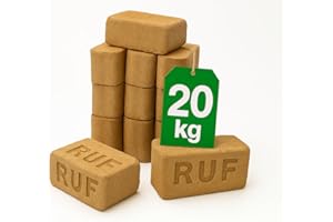 JAWOLL Holzbriketts aus Nadelholz 20 kg – Umweltfreundliche Wärmequelle für Kamine und Öfen, CO2-neutral und nachhaltig, Langanhaltende Brenndauer, Keine Zusatzstoffe