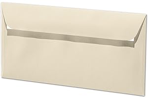ARTOZ 200x Briefumschläge DIN Lang Chamois 100 g/m² selbstklebend - DL 224x114 mm - Kuvert ohne Fenster - Umschläge mit Haftklebung Abziehstreifen