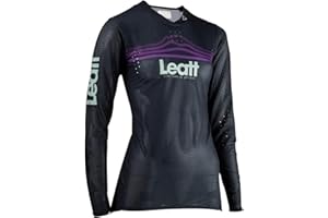 Leatt Damska koszulka sportowa techniczna, Czarny, L