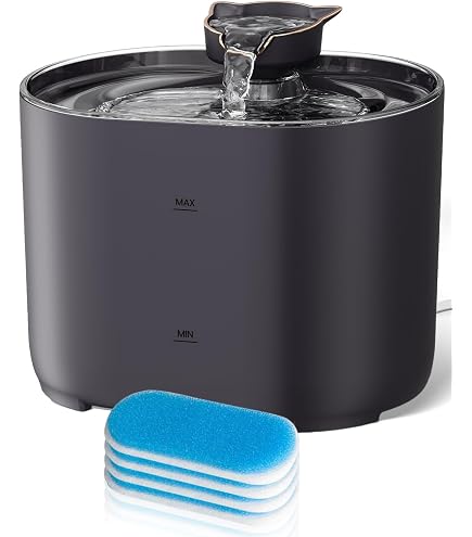 Produktbild von Haliya 8 Stück Ersatzfilter Für Oneisall 4L Katzenbrunnen Kabellos, Katzen Trinkbrunnen Edelstahl Filter Zubehör, Mit 8 Pumpenfiltersatz (8+8