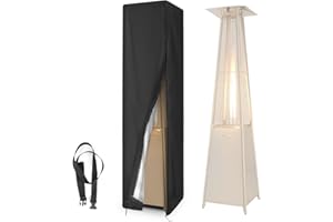 Fenghome Abdeckung für Terrassenheizung, wasserdicht, 420D Oxford-Gewebe, Gartenheizungs-Abdeckung für Pyramiden-Stehheizung, Outdoor, staubdicht, Gartenschutzabdeckung mit Reißverschluss und