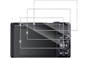 Holilo pour Canon PowerShot SX740 HS Verre Trempé 3 Pièces, 9H Dureté Résistant aux Rayures Verre Trempé Membrane, sans Bulles Anti-Empreintes HD Protection DéCran