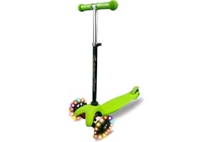 GizaStar Ultra 3 Wheel Tri Scooter, Height Adjustable Handlebars, Tilt To Turn Steering, Kids Aged 3+ Years