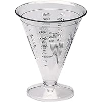 Westmark Messbecher, Mit mehrsprachigen Messskalen und verschiedenen Maßeinheiten, Trichterform, Füllvolumen: 0,5 Liter…