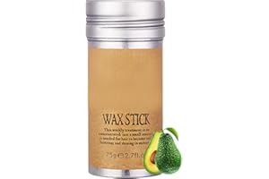 BOBIHONEY Haarwachs Stick,glatter Stick für Haare,nicht fettender Styling-Hair Pomadenstift,Hairstyling Moisturizing Wax for Strong Hold,für wegfliegende, gebrochene Haare und krauses Haar,75g