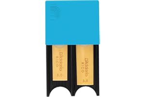 RICO D'Addario Reed Guard für 4 Klarinetten-/Saxophonblätter, Blister mit 1 Stück, blau