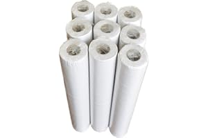 HAPPYQUEEN White 20" Hygiene Couch Roll - 40 & 50 Metres 9 Rolls Per Case (Recycled Paper - 40m)