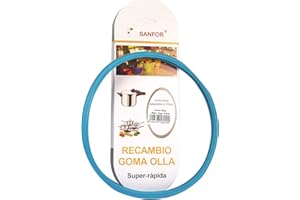 SF SANFOR Azul Junta de Goma de Sellado para Tapa rápida Adaptable a Olla a presión Fagor | Caucho 22 x 22 x 2 cm