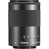Canon EF-M 55-200 mm f/4.5-6.3 IS STM Lens for Camera,Black